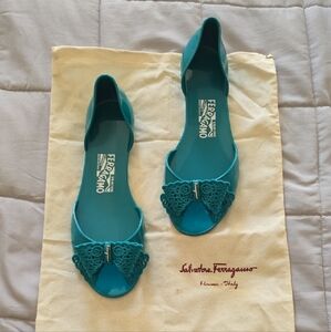 Salvatore Ferragamo Women's Turquoise Flats